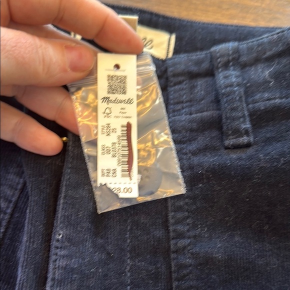 Madewell Slim Straight Utility Pant in Garment Dye Corduroy Size 25 - Picture 11 of 12